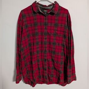 Roots Red and Black Plaid Men's Shirt